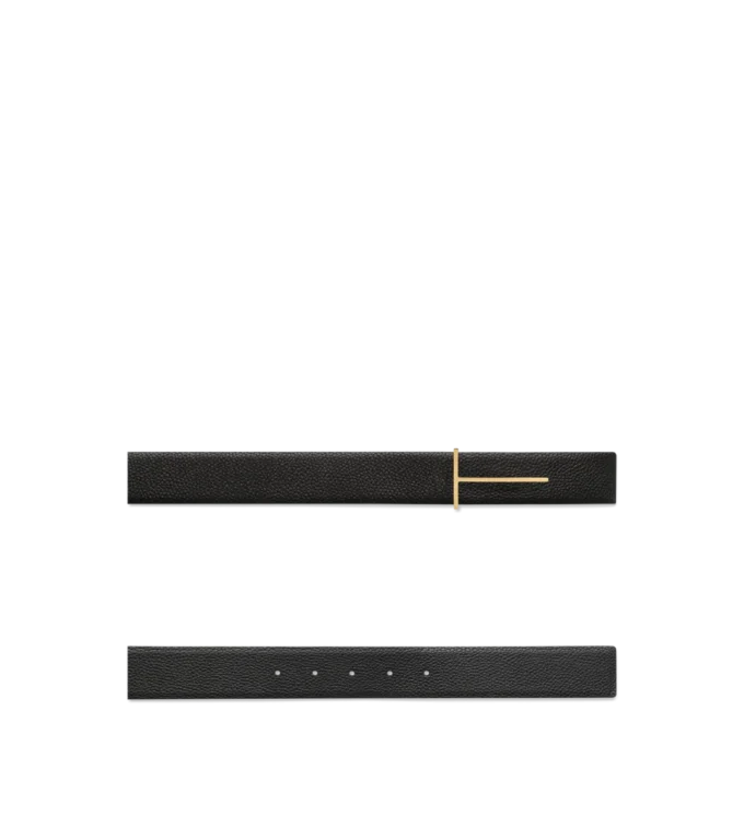 Cintura reversibile slim in pelle martellata