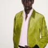 Cintura reversibile slim in pelle martellata