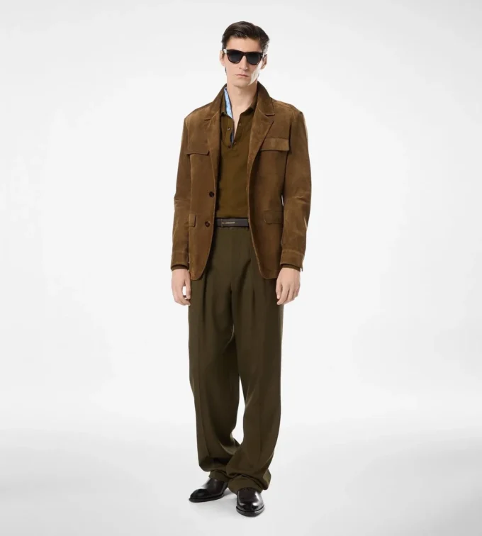 Cintura reversibile slim in pelle martellata