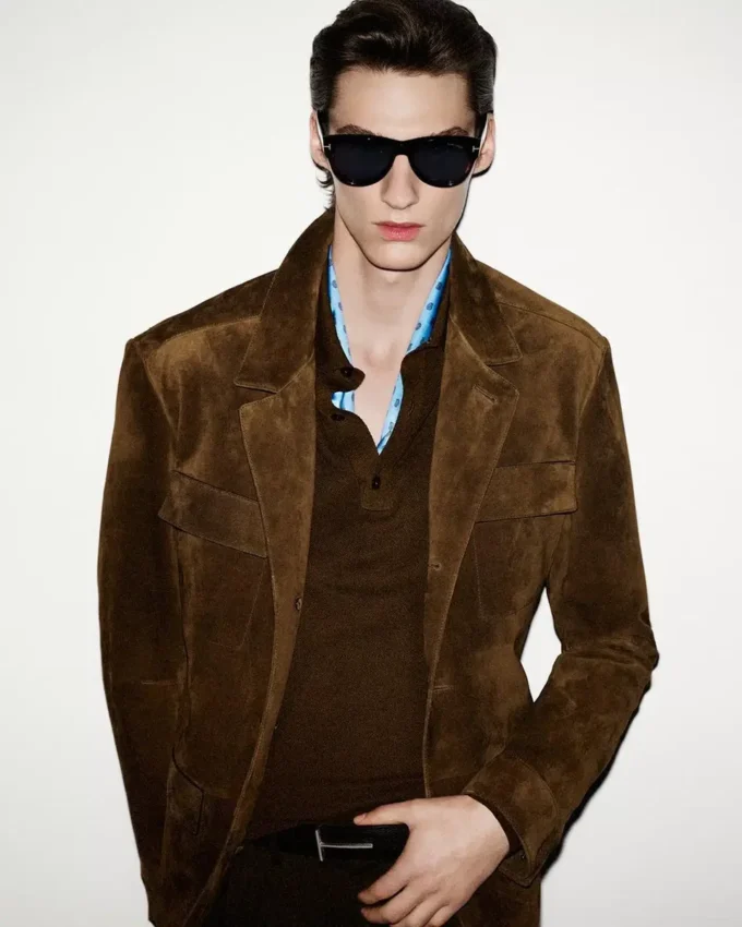 Cintura reversibile slim in pelle martellata