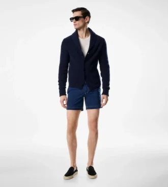 Costume da bagno corto in nylon a contrasto