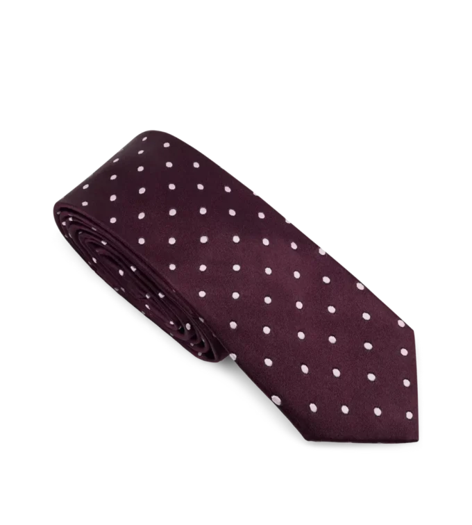 Cravatta in raso a pois Cravatta in raso a pois