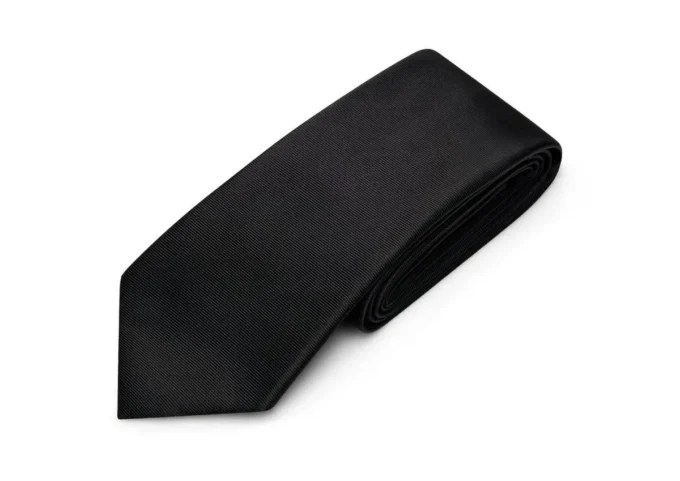 Cravatta in twill tinta unita