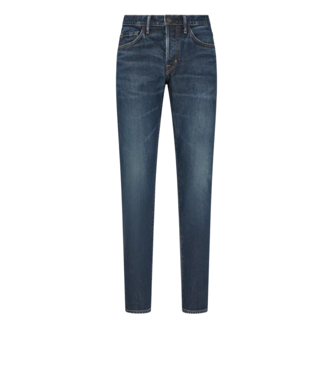 Denim slim fit in twill elasticizzato