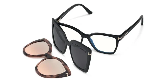 Doppia clip su occhiali da vista Blue Block