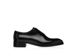 Elkan Lace Up in pelle brunita