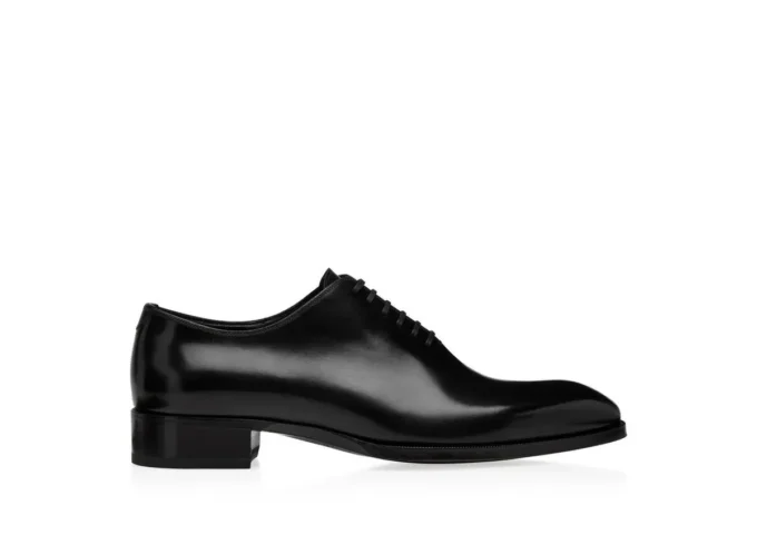 Elkan Lace Up in pelle brunita