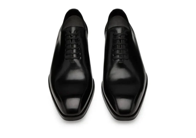 Elkan Lace Up in pelle brunita