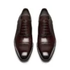 Elkan Lace Up in pelle brunita