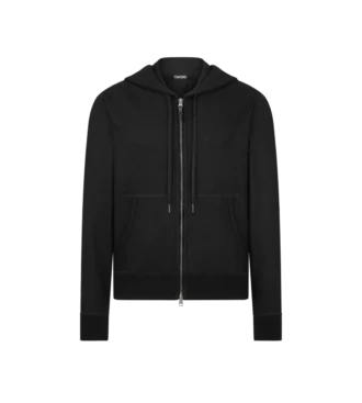 Felpa con cappuccio e zip in cashmere Felpa con cappuccio e zip in cashmere
