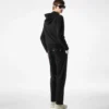 Felpa con cappuccio e zip in cashmere