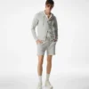 Felpa con cappuccio e zip in spugna