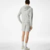 Felpa con cappuccio e zip in spugna