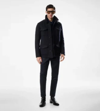 Giacca a quattro tasche in twill doppio divisibile