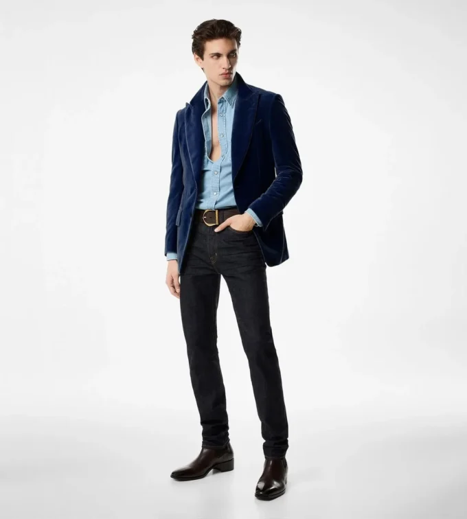 Giacca Atticus in velluto leggero