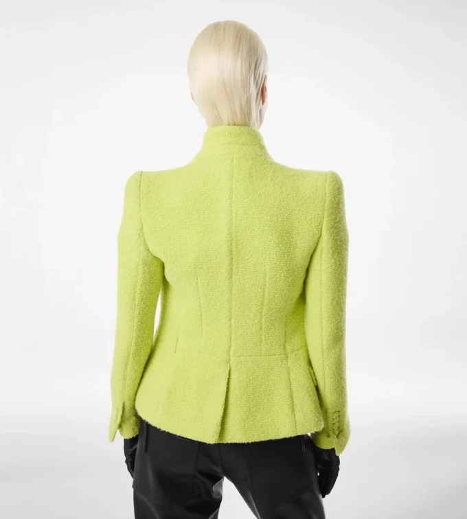 Giacca avvolgente in tweed misto lana, cashmere e seta con paillettes Giacca avvolgente in tweed misto lana, cashmere e seta con paillettes