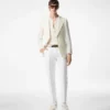 Giacca cardigan Shelton con trama a canestro
