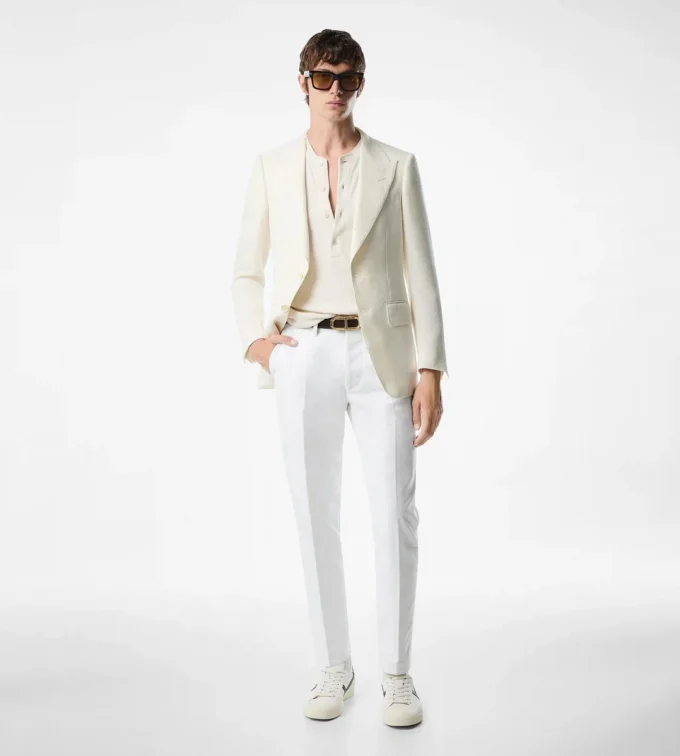 Giacca cardigan Shelton con trama a canestro