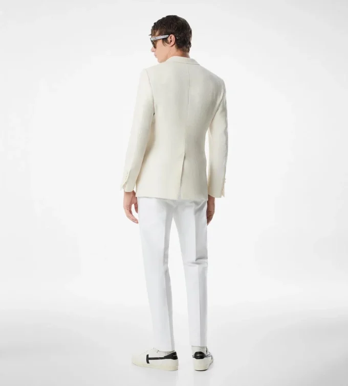 Giacca cardigan Shelton con trama a canestro