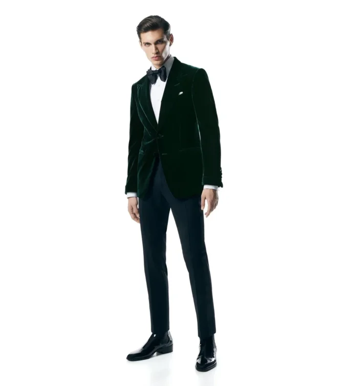 Giacca da cocktail Shelton in velluto fluido