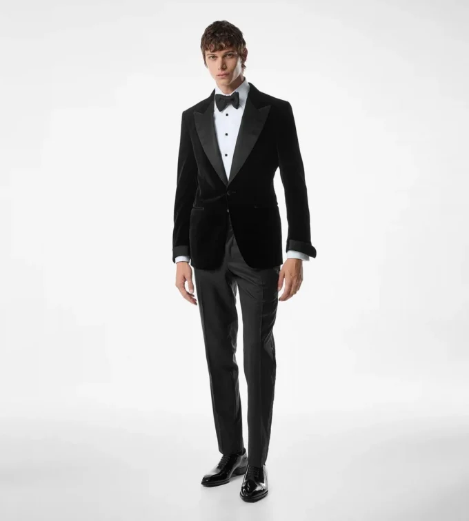 Giacca da cocktail Shelton in velluto leggero