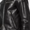 Giacca da motociclista in pelle nappa martellata