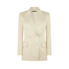 Giacca doppiopetto “Wallis” in twill di seta e lana Giacca doppiopetto “Wallis” in twill di seta e lana