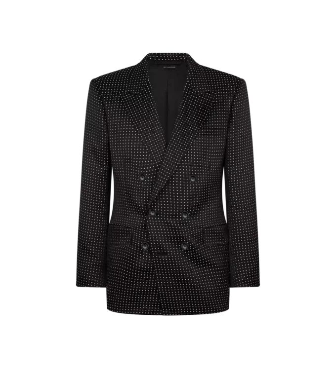 Giacca Duchesse Polka Dot Jacquard