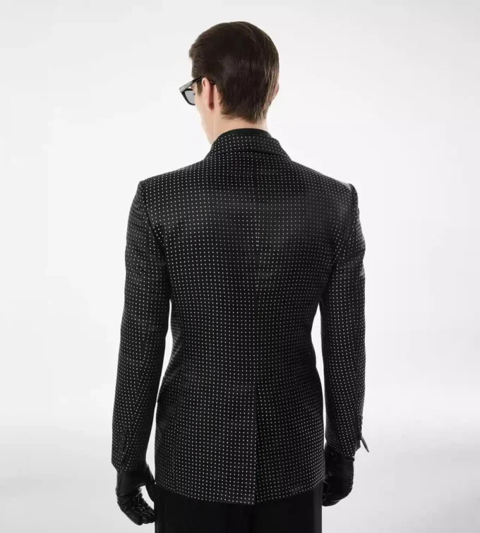 Giacca Duchesse Polka Dot Jacquard