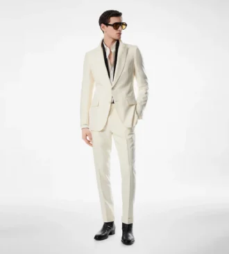 Pantaloni Dyllan in tela di seta