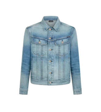 Giacca Icon in denim con cimosa