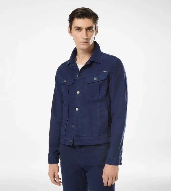 Giacca Icon in denim moleskin