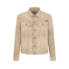 Giacca iconica in denim lavato color sabbia