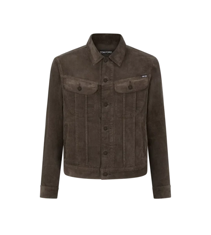 Giacca in denim con 12 onde e cordoncino iconico