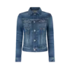 Giacca in denim lavato con pietre Comfort Giacca in denim lavato con pietre Comfort