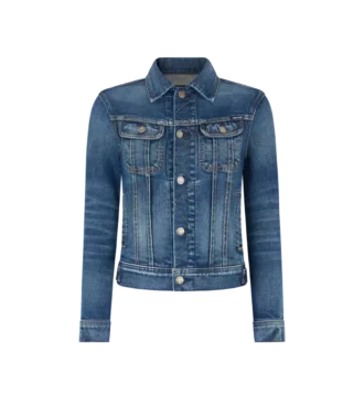 Giacca in denim lavato con pietre Comfort