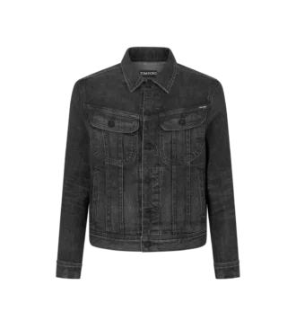 Giacca in denim selvedge Icon nera