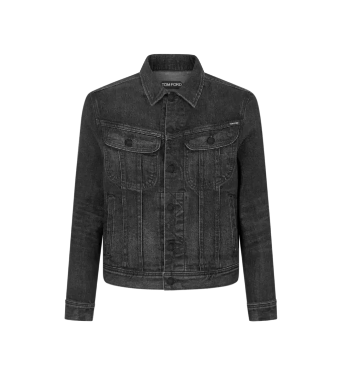 Giacca in denim selvedge Icon nera