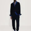 Pantaloni jogging in lana double face