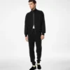 Pantaloni jogging in lana double face
