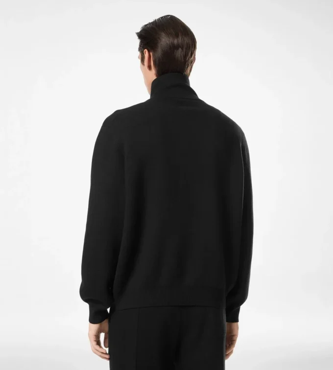 Giacca in lana double face con zip integrale