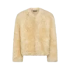 Giacca in shearling senza collo Giacca in shearling senza collo