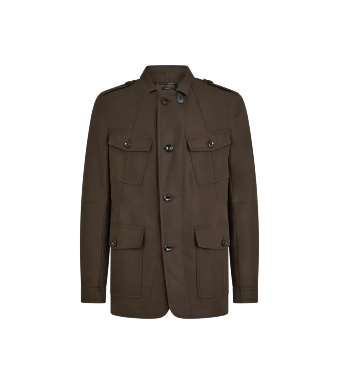 Giacca militare in nylon compatto