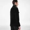 Giacca militare in pelle scamosciata di cashmere Giacca militare in pelle scamosciata di cashmere