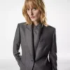 Giacca monopetto in cashmere con revers a lancia Giacca monopetto in cashmere con revers a lancia