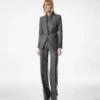 Giacca monopetto in cashmere con revers a lancia Giacca monopetto in cashmere con revers a lancia
