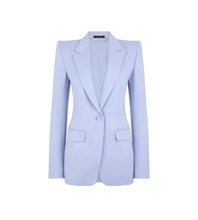 Giacca monopetto in lana leggera double face Giacca monopetto in lana leggera double face