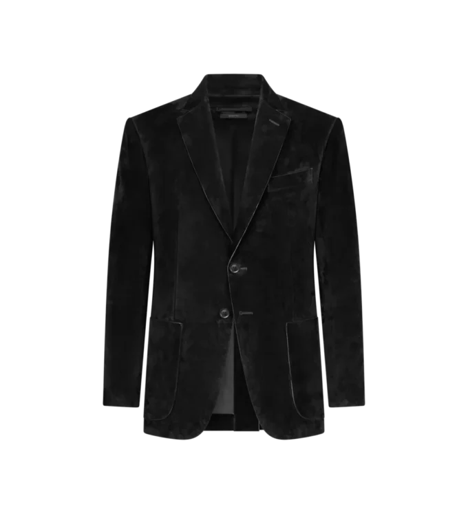 Giacca sartoriale in cashmere scamosciato