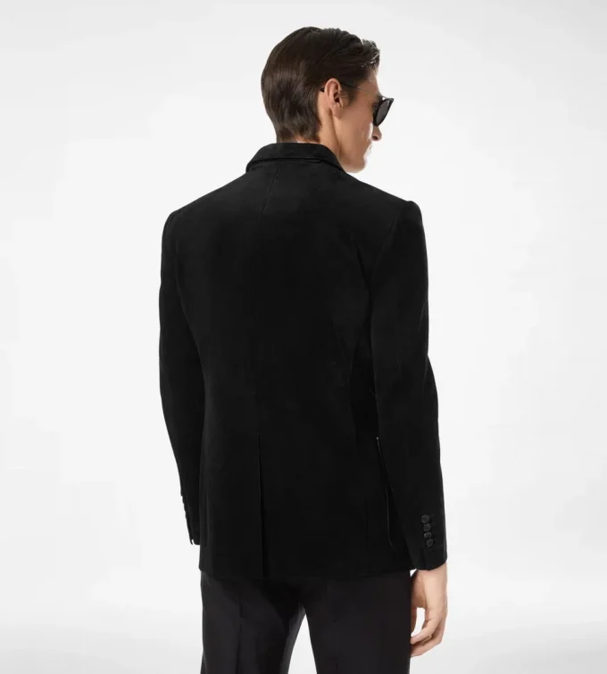 Giacca sartoriale in cashmere scamosciato