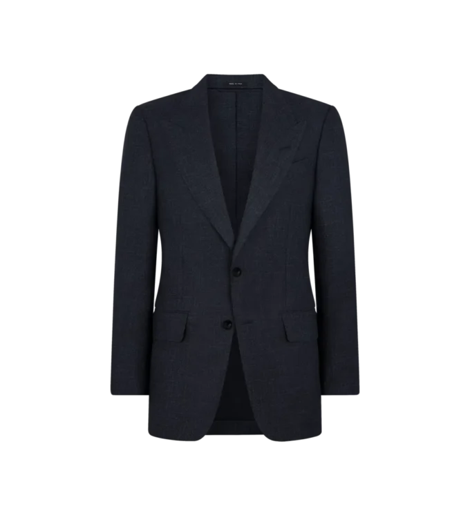 Giacca Shelton in tessuto sharkskin